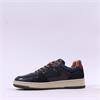 Ambitious Wood Leather Cupsole Trainer - Dark Navy